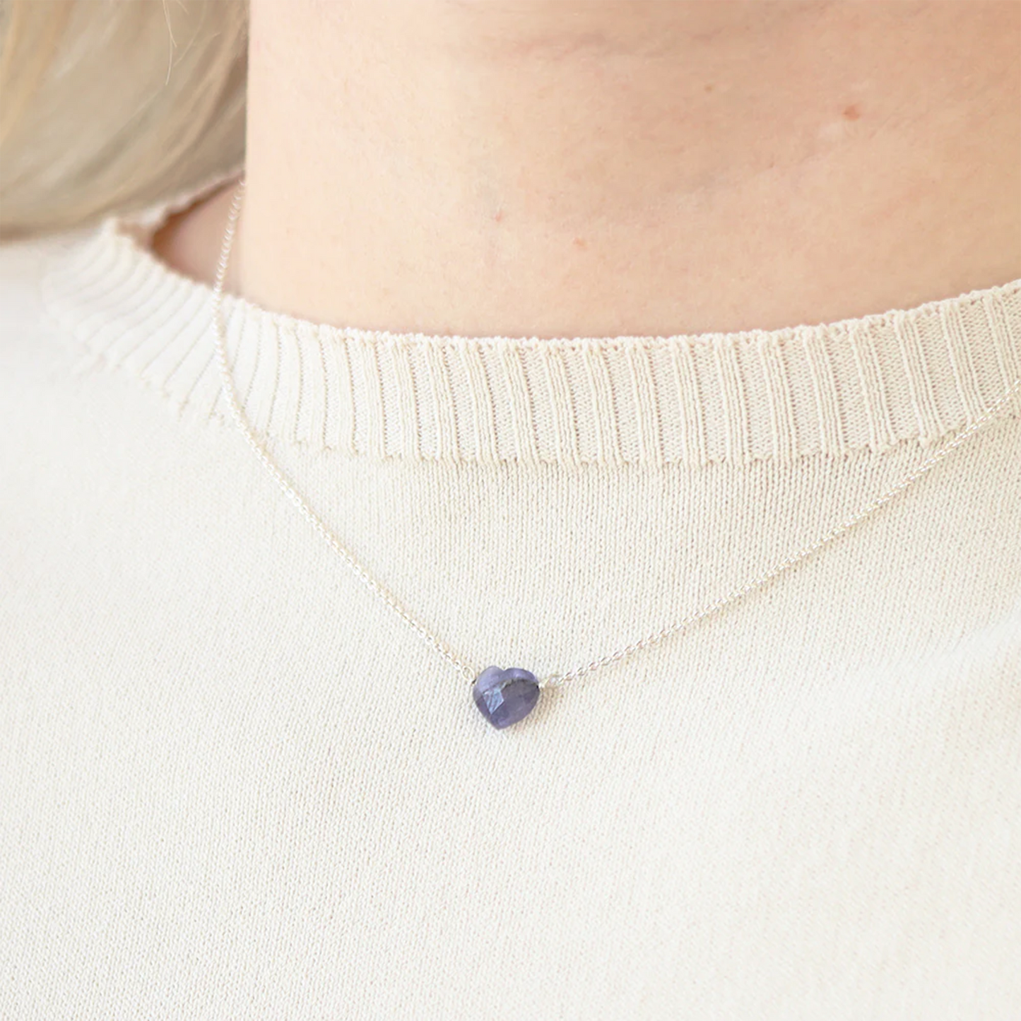 Heart Tanzanite Necklace