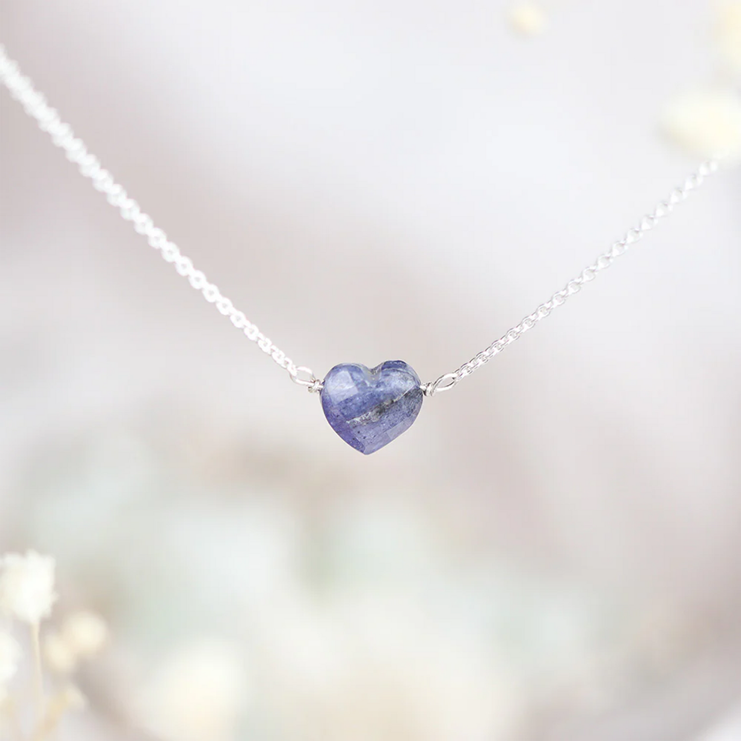 Heart Tanzanite Necklace