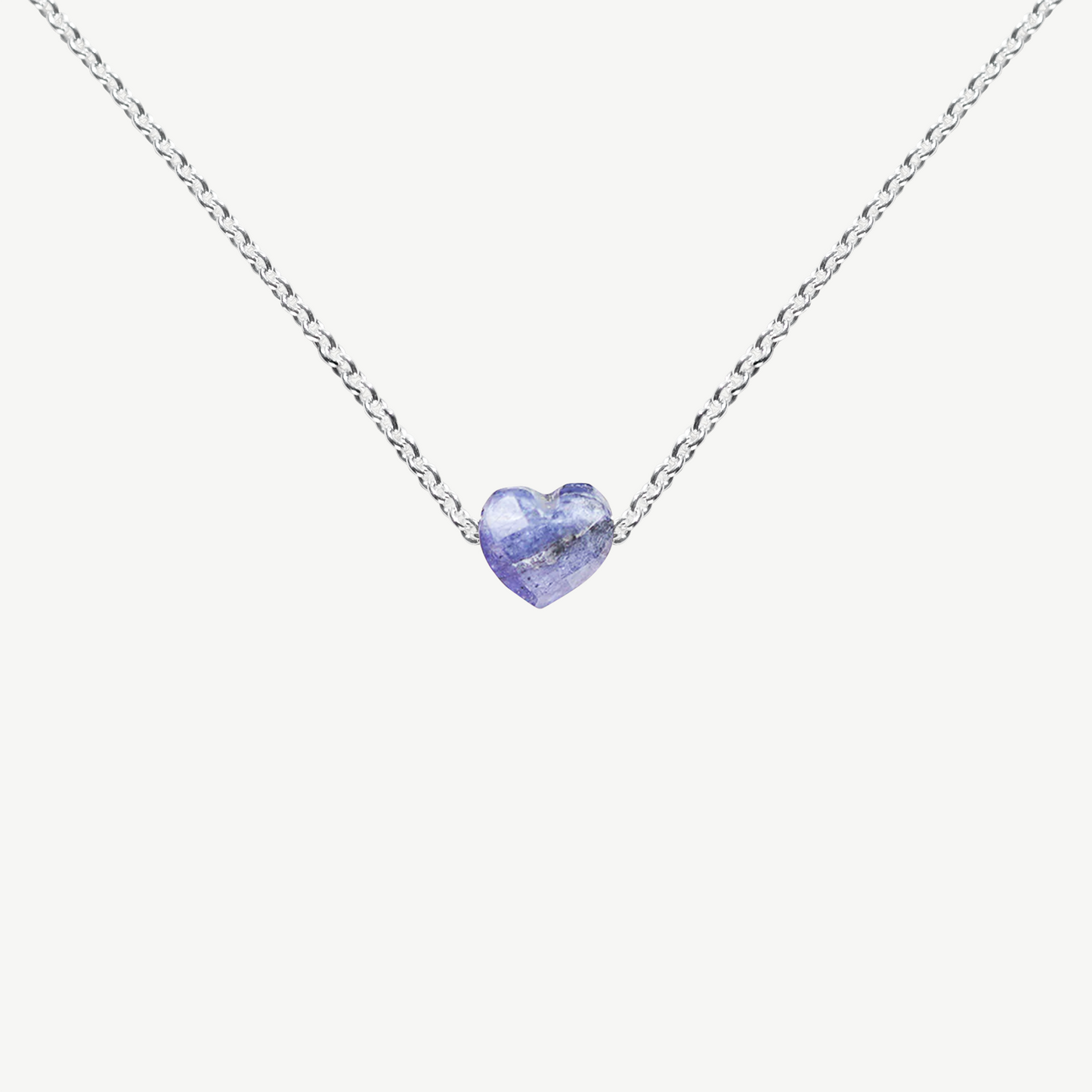 Heart Tanzanite Necklace