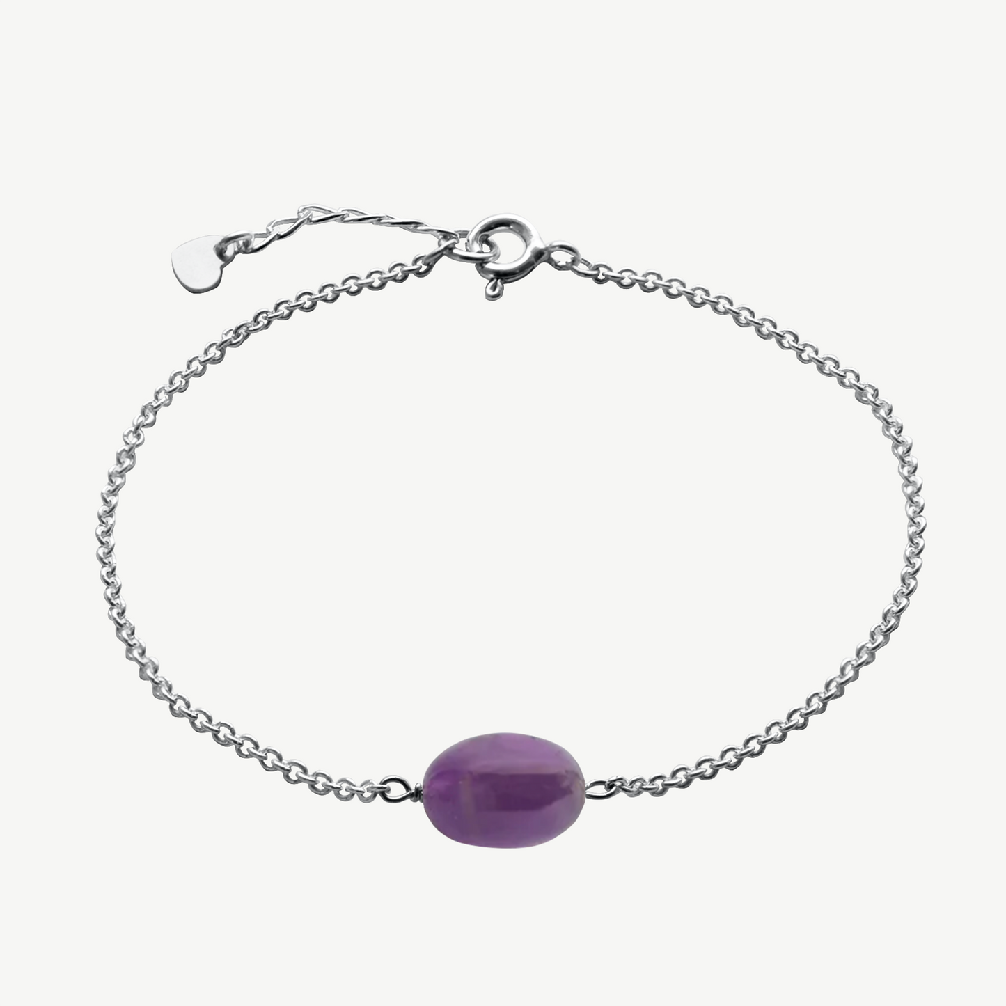 Oval Amethyst Bracelet