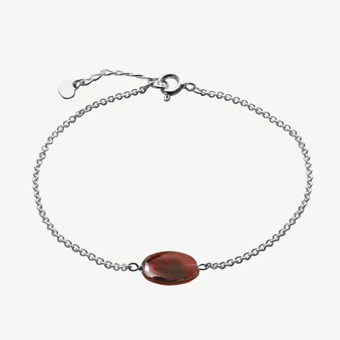Oval Garnet Bracelet