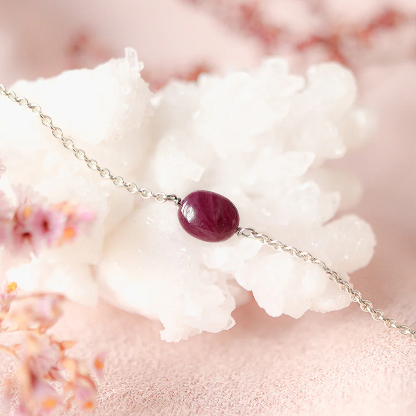 Oval Ruby Bracelet