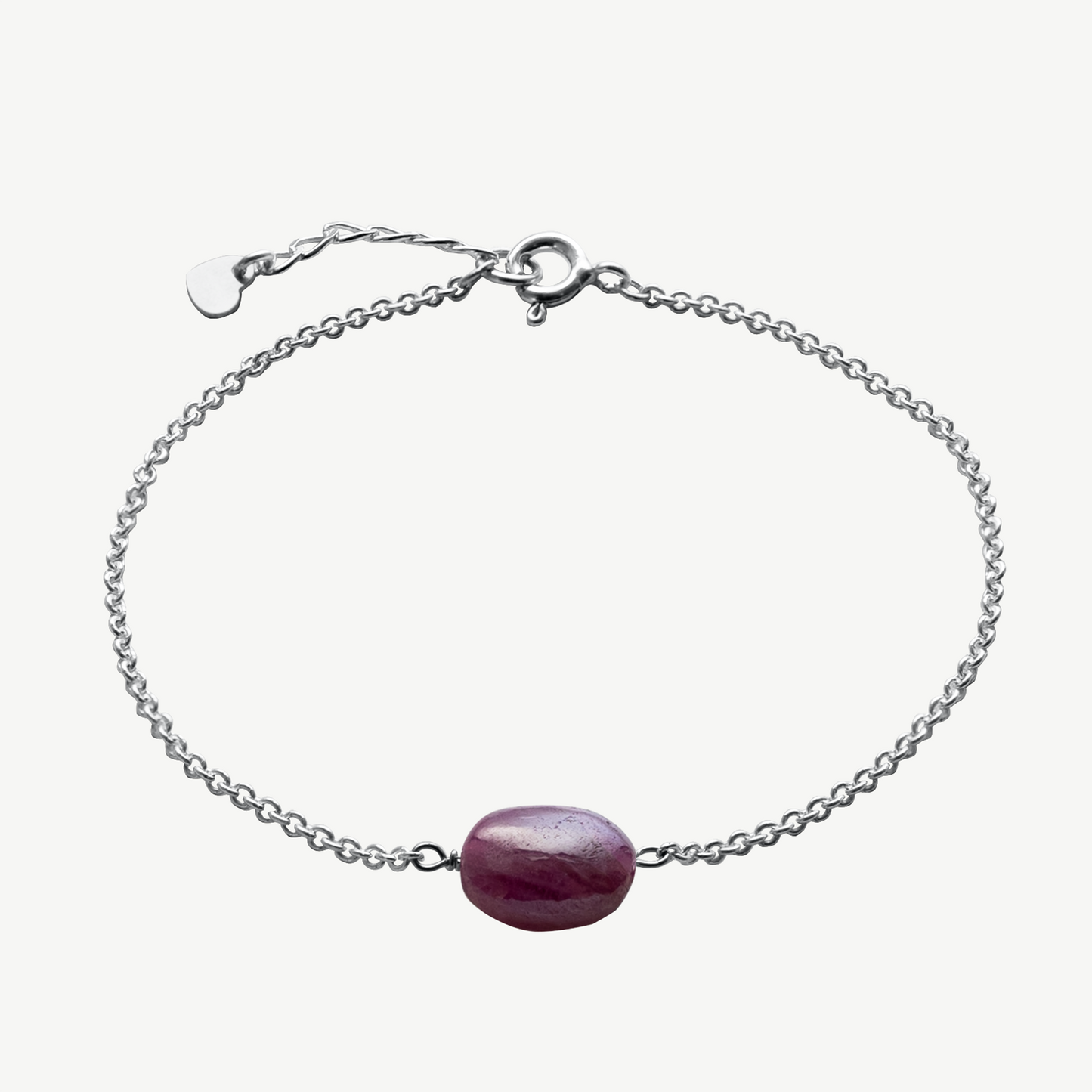 Oval Ruby Bracelet