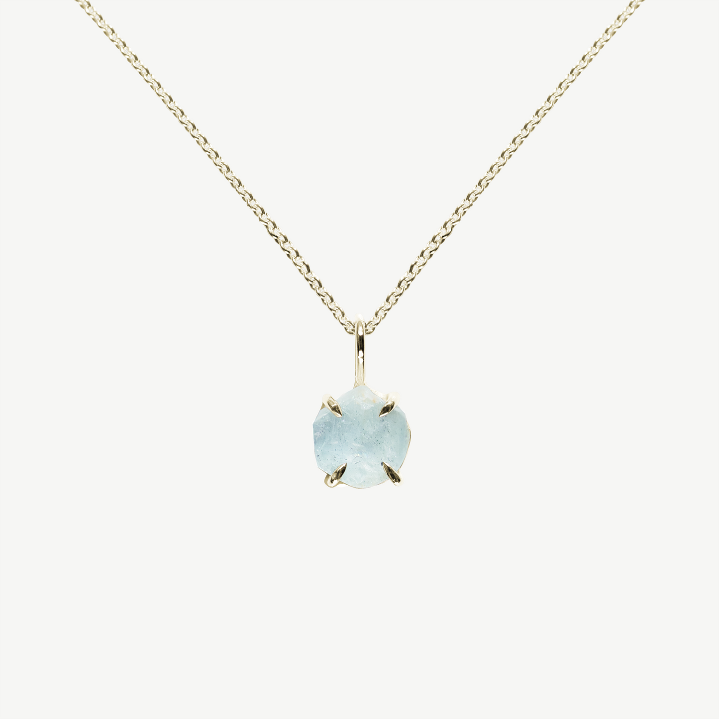 Raw Aquamarine Necklace