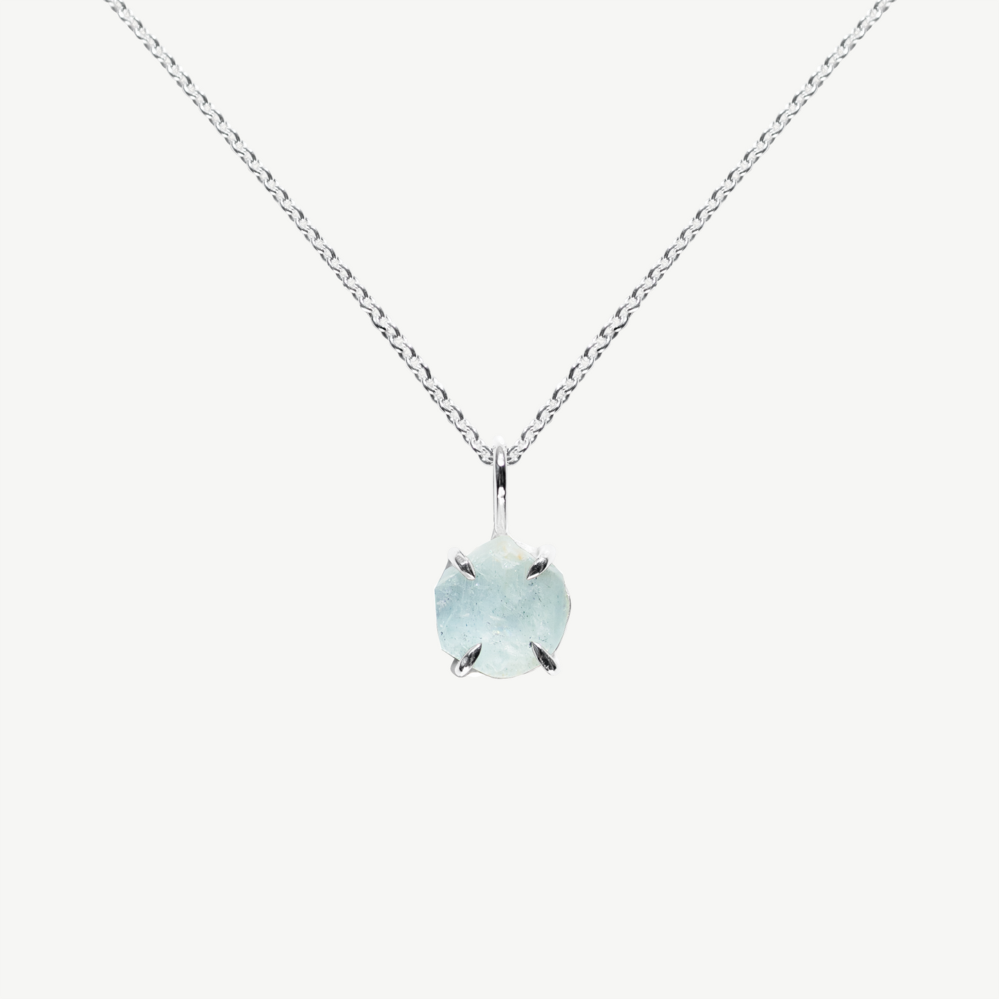 Raw Aquamarine Necklace