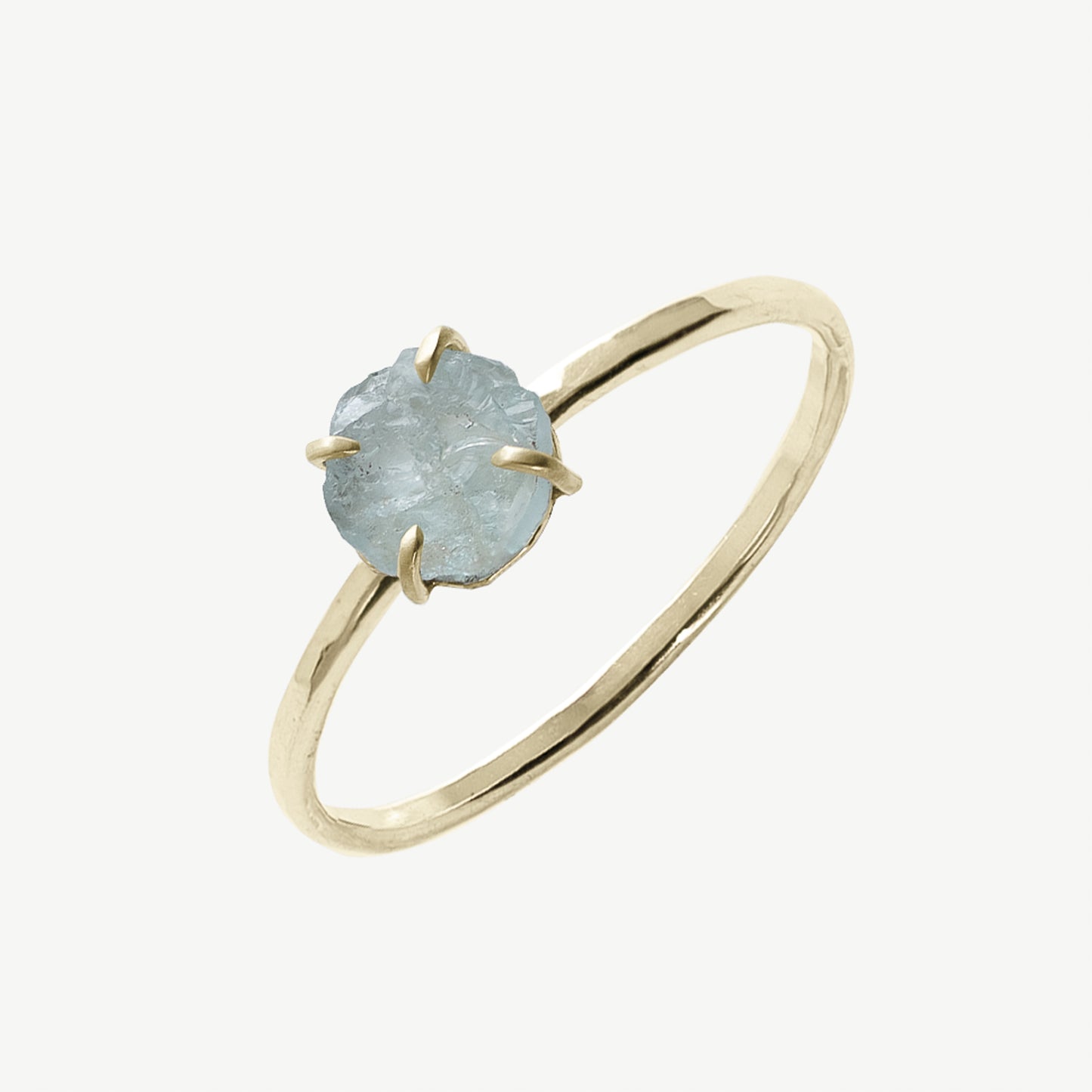 Raw Aquamarine Ring