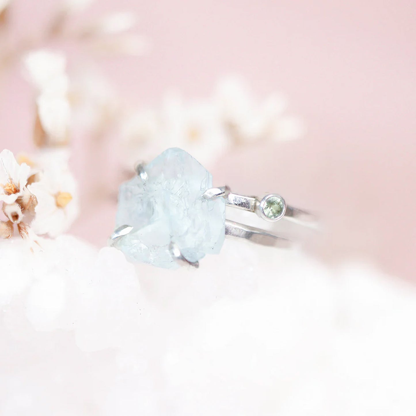 Raw Aquamarine Ring
