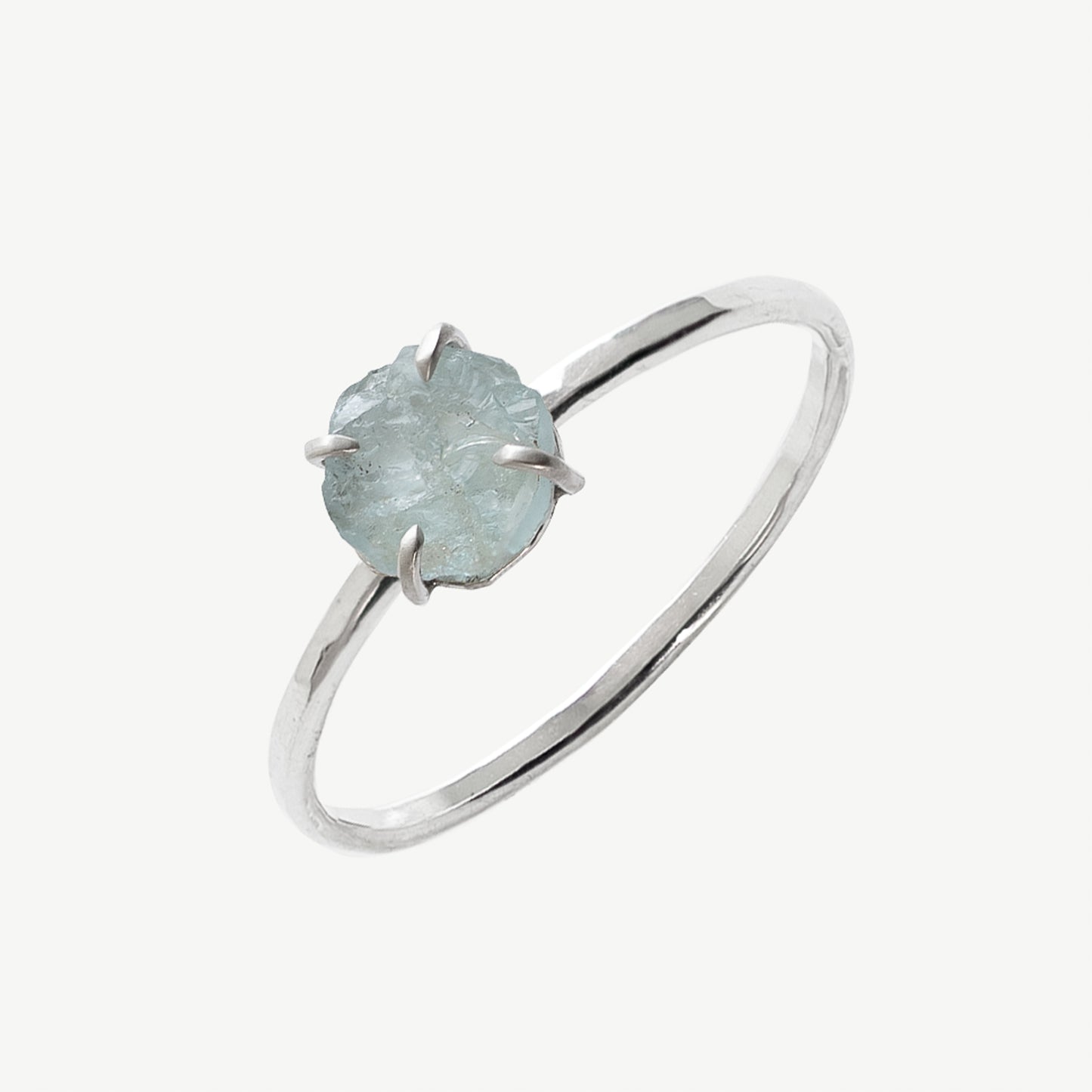 Raw Aquamarine Ring