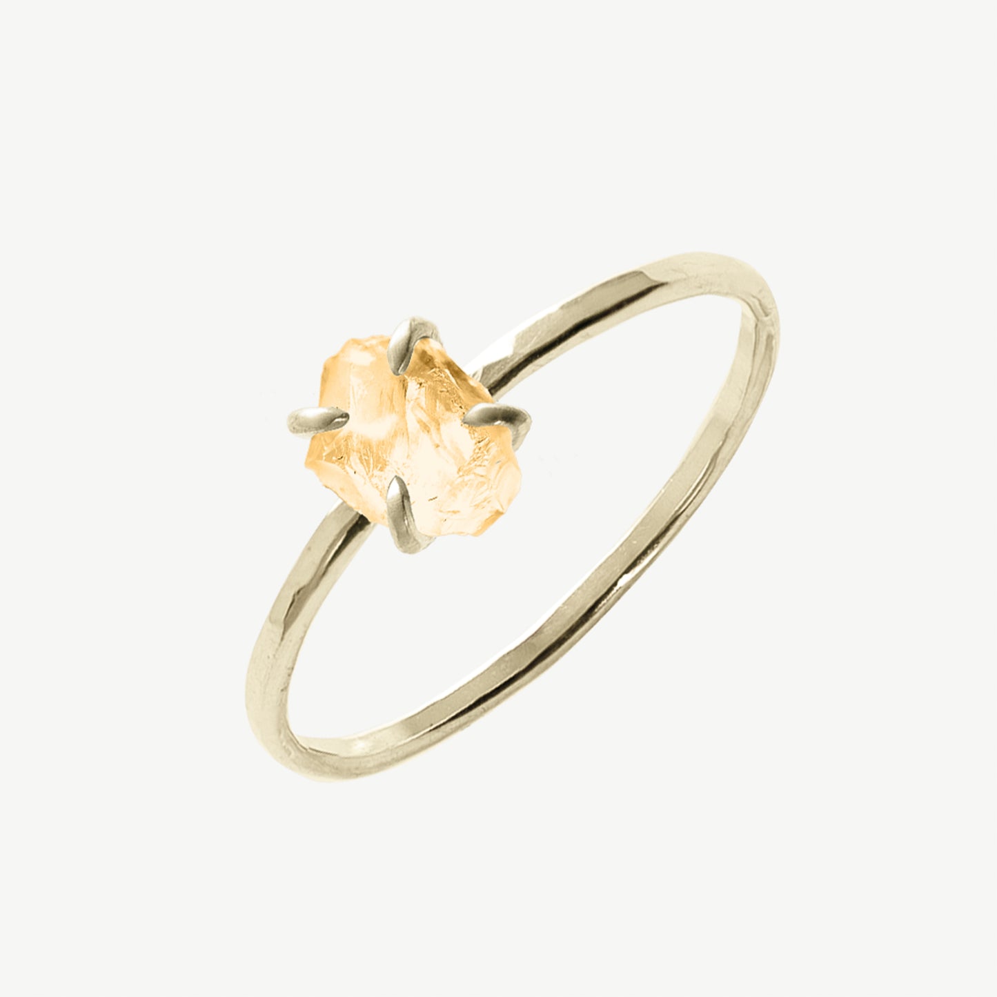 Raw Citrine Ring