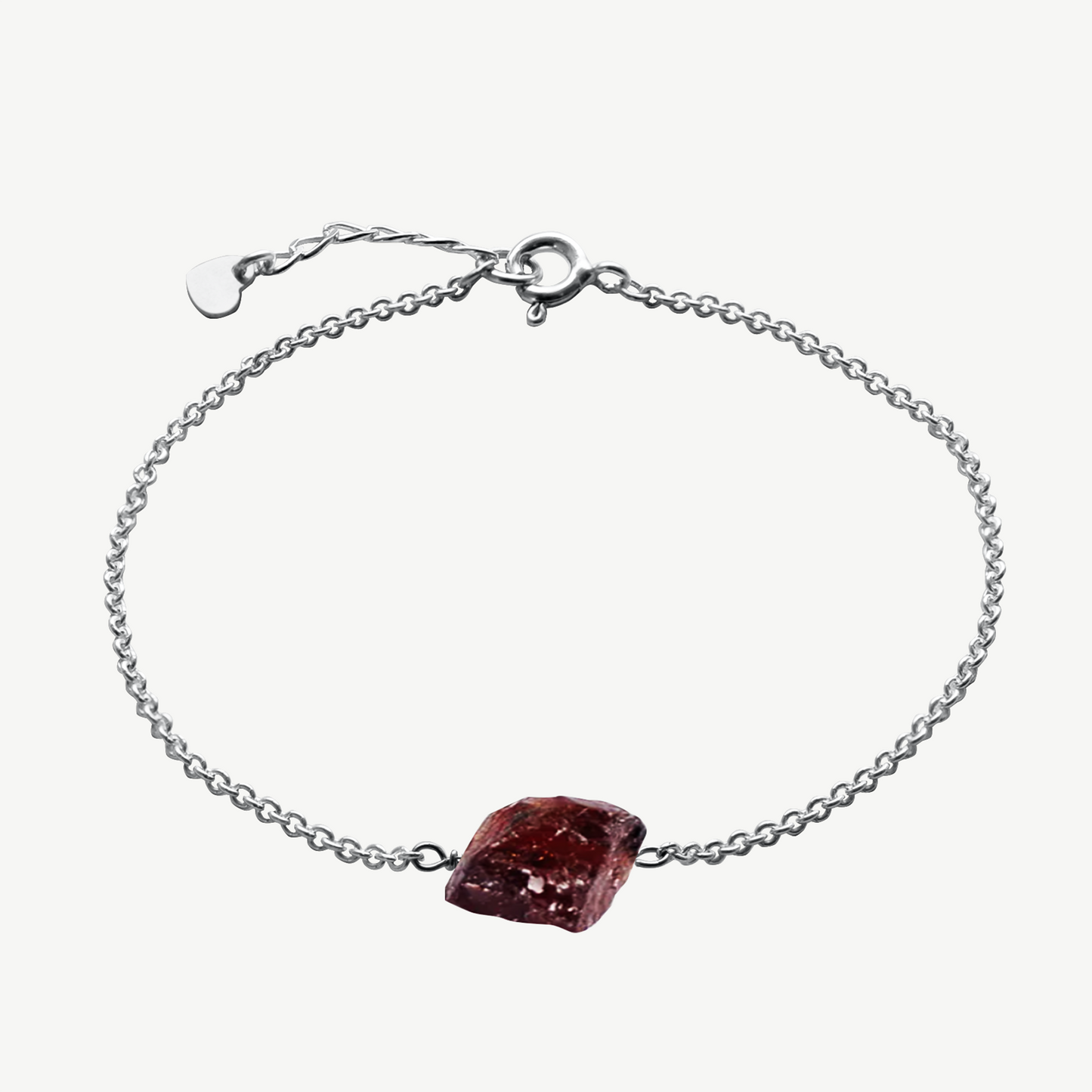 Raw Garnet Bracelet