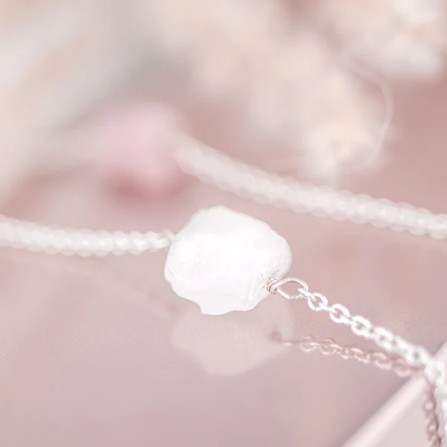 Raw Moonstone Bracelet