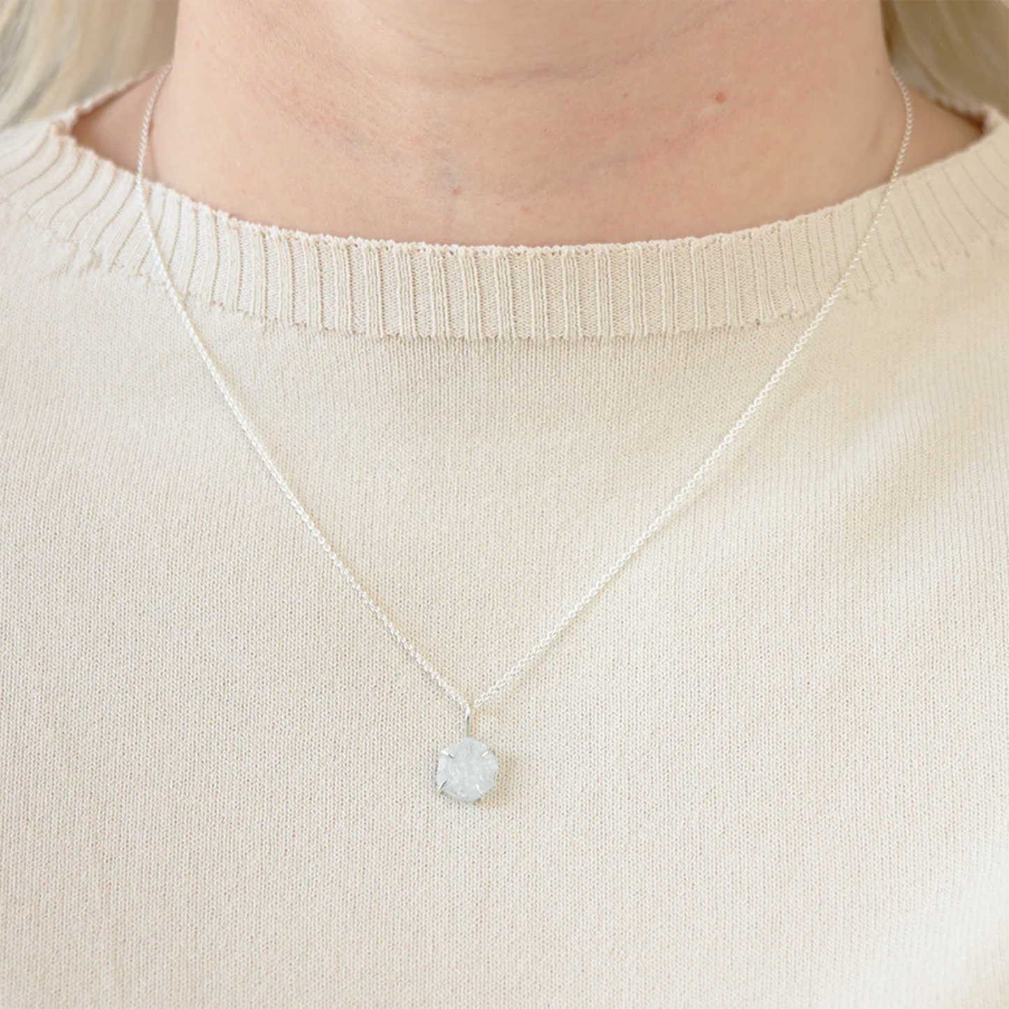 Raw Moonstone Necklace