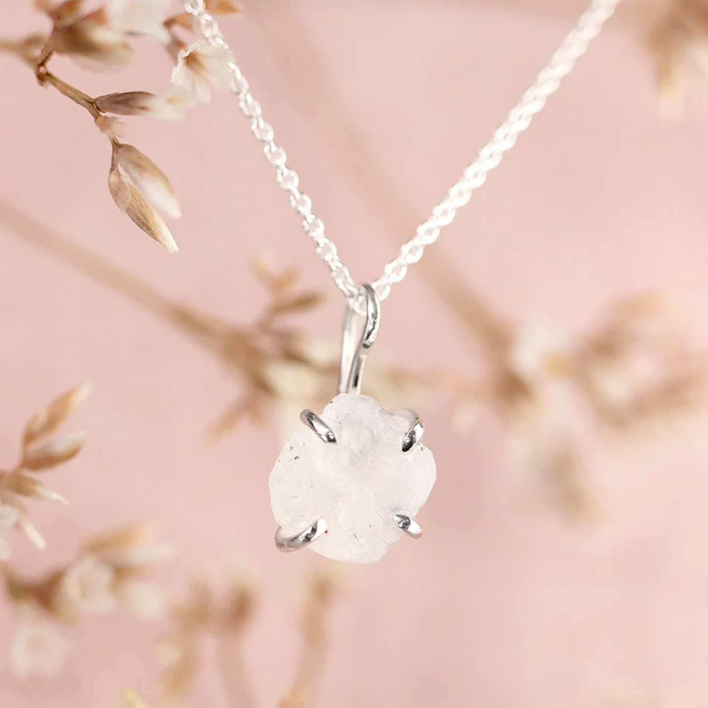 Raw Moonstone Necklace