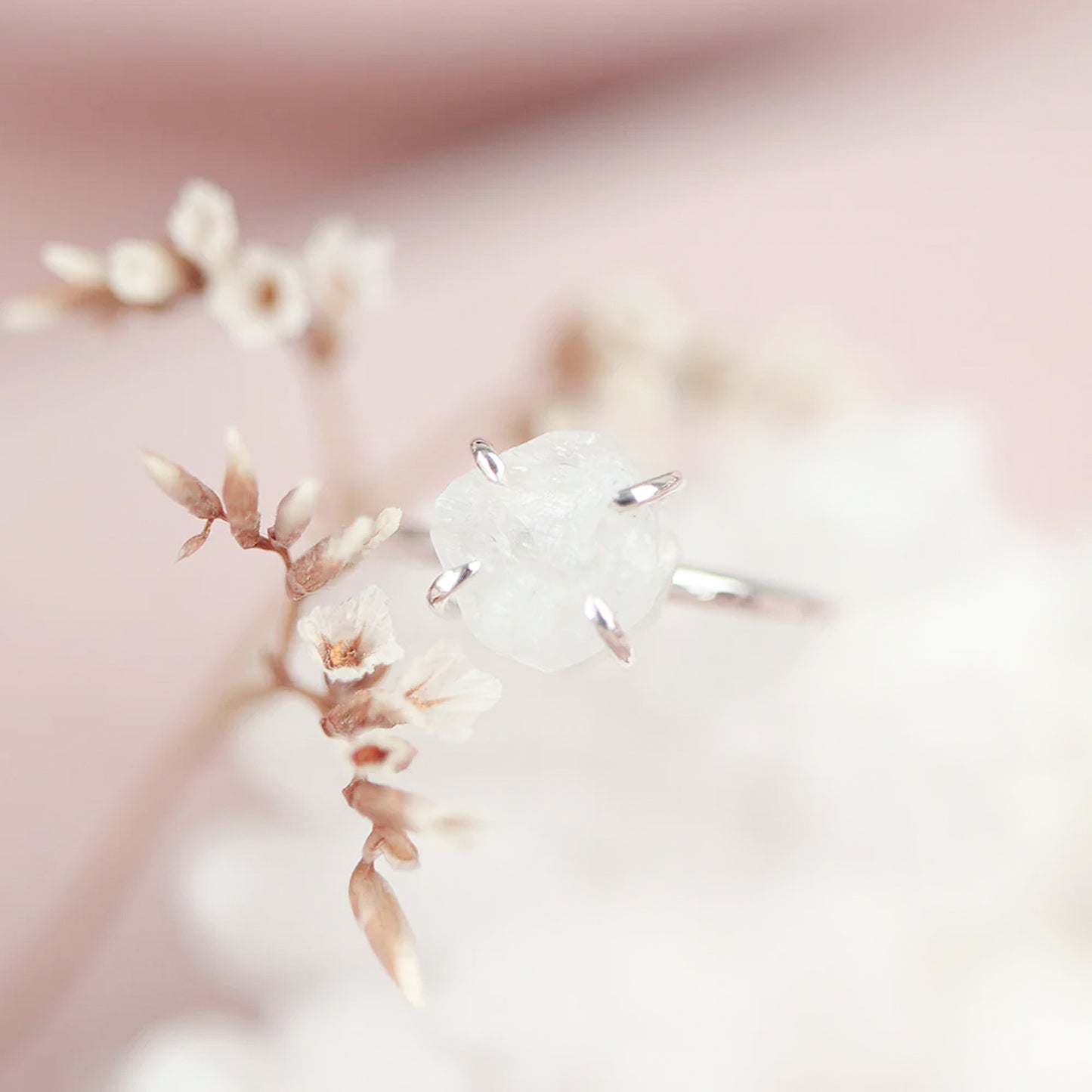 Raw Moonstone Ring