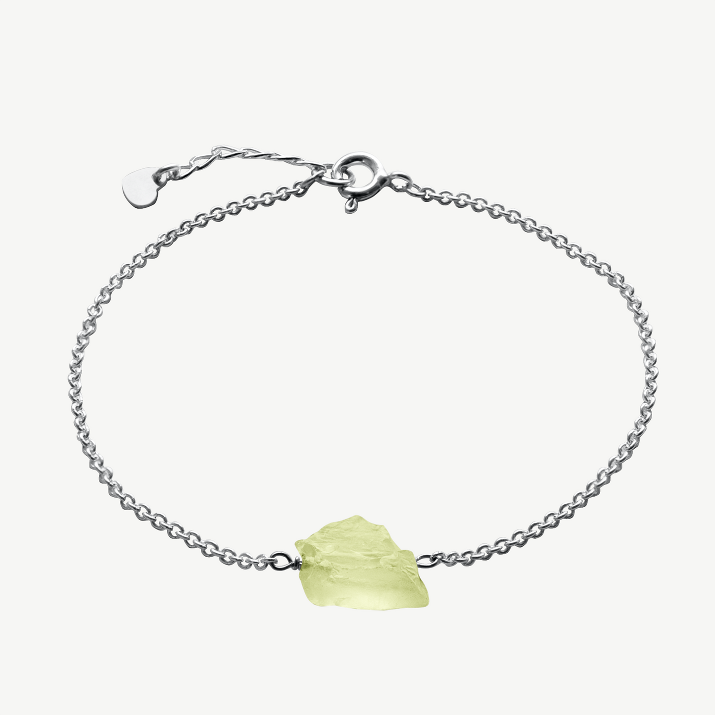Raw Peridot Bracelet