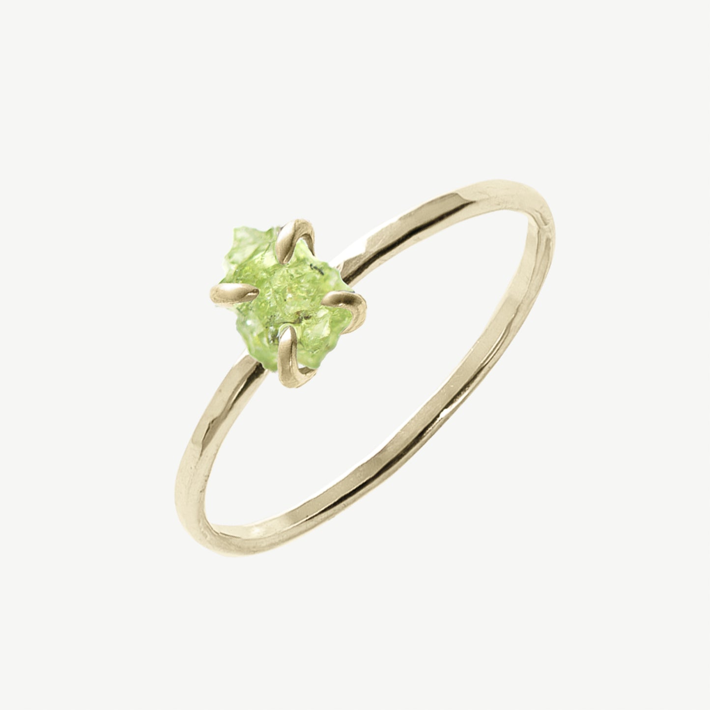 Raw Peridot Ring