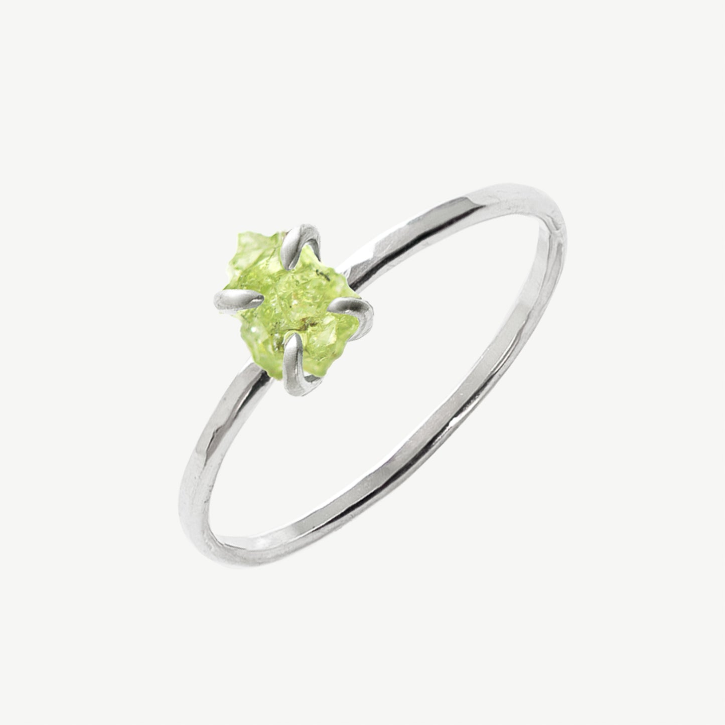 Raw Peridot Ring