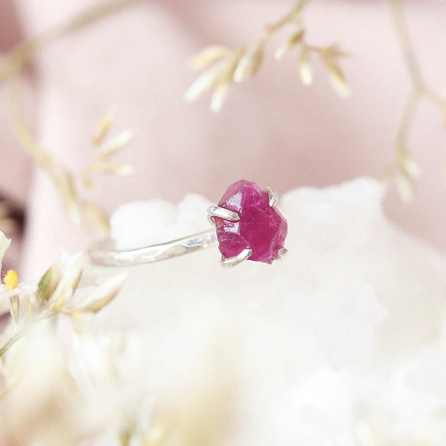 Raw Ruby Ring