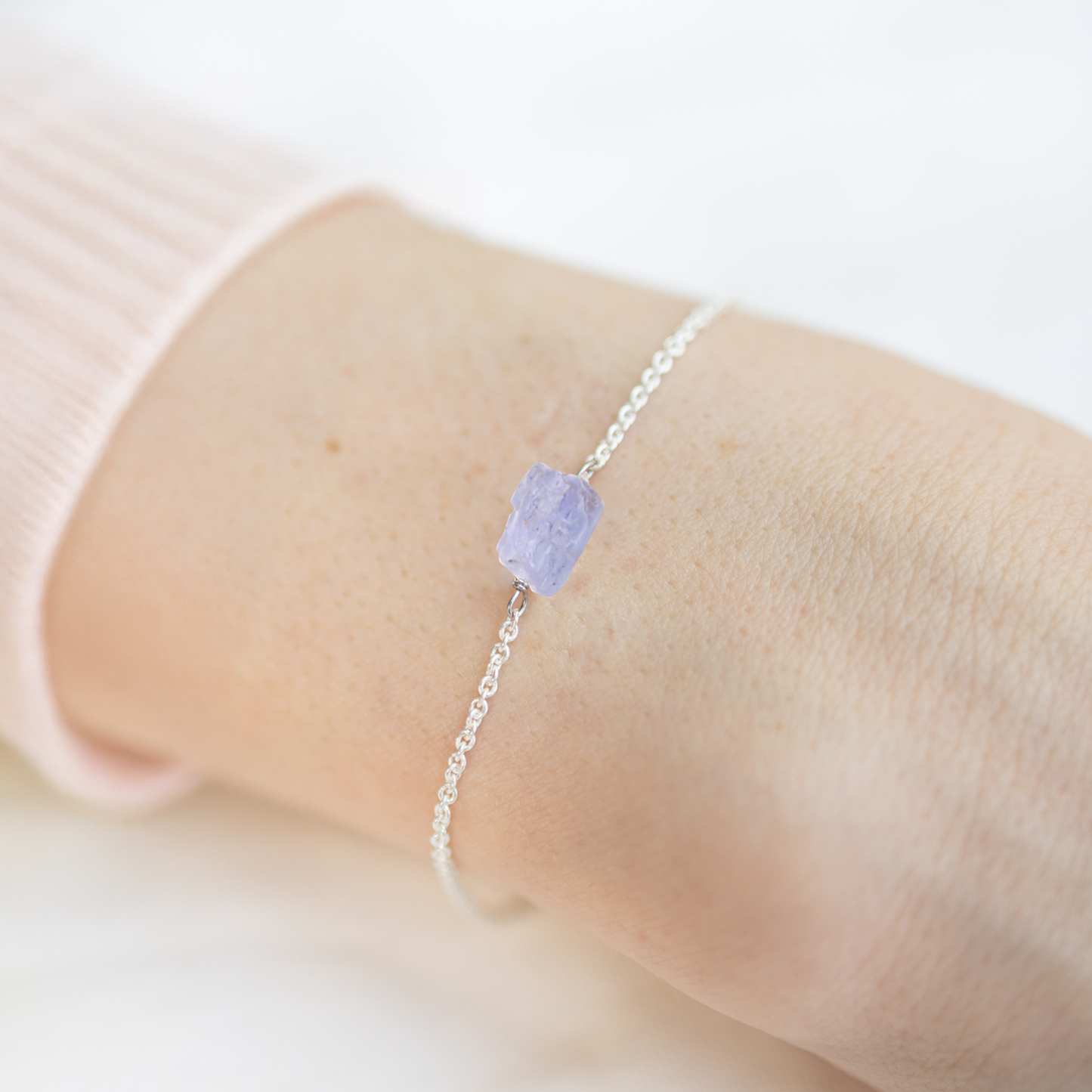 Raw Tanzanite Bracelet