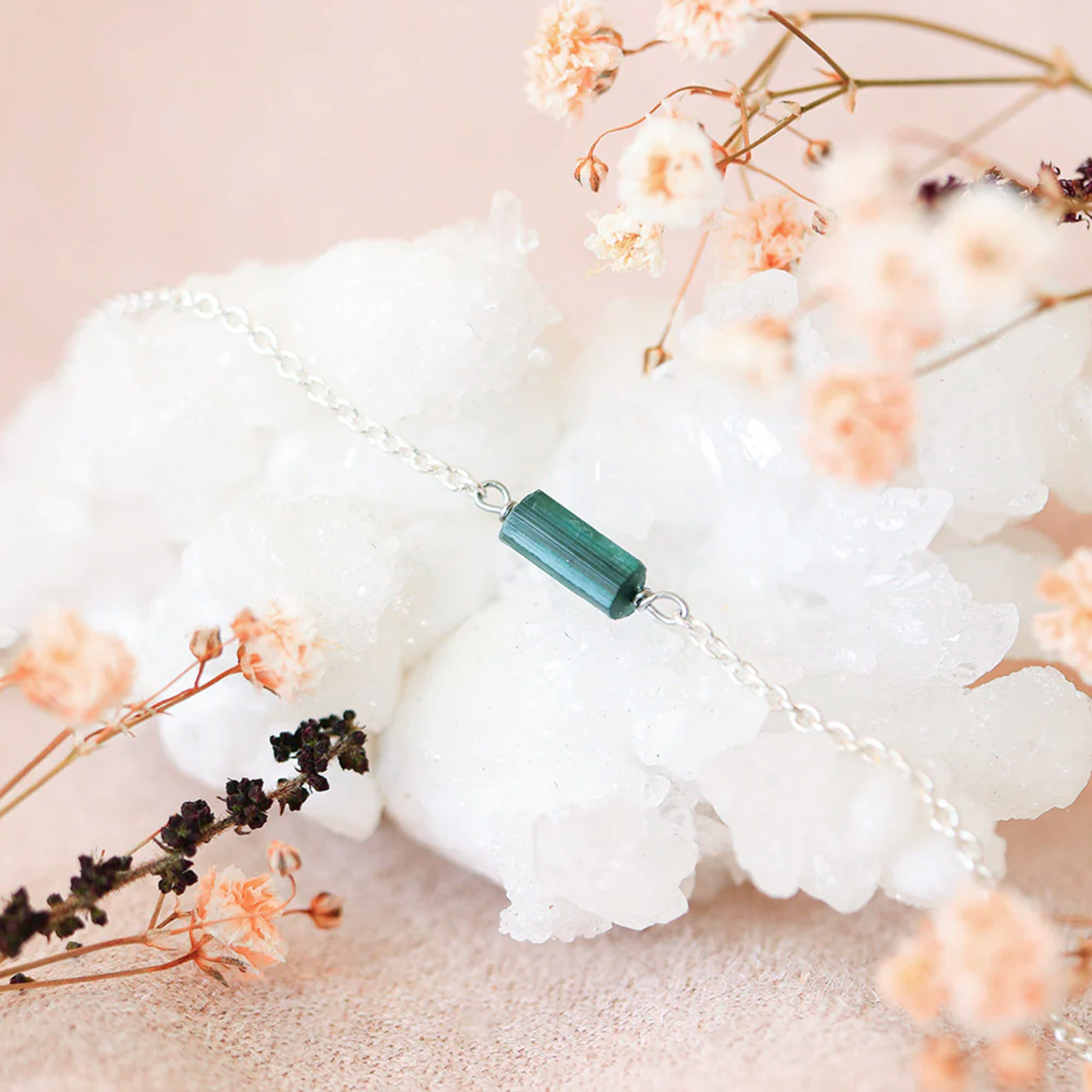 Raw Tourmaline Bracelet