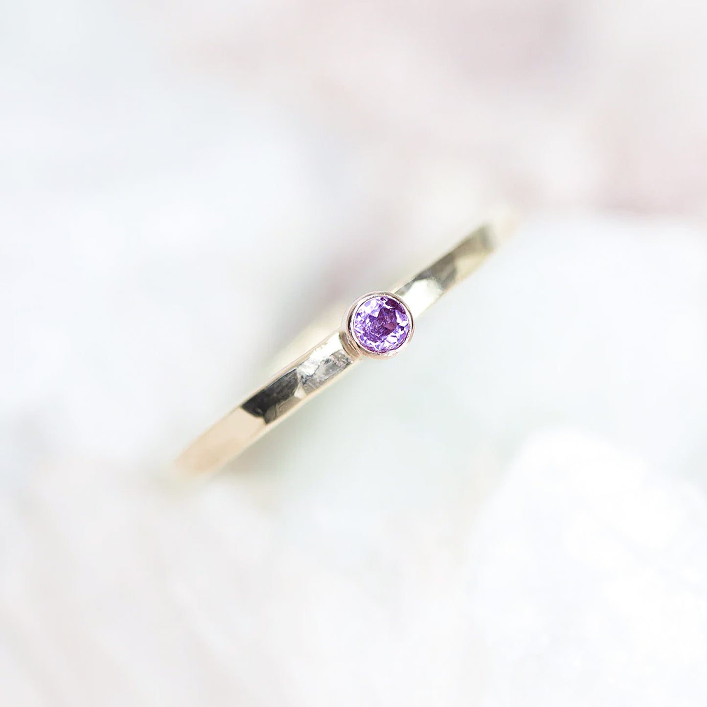 Round Amethyst Ring