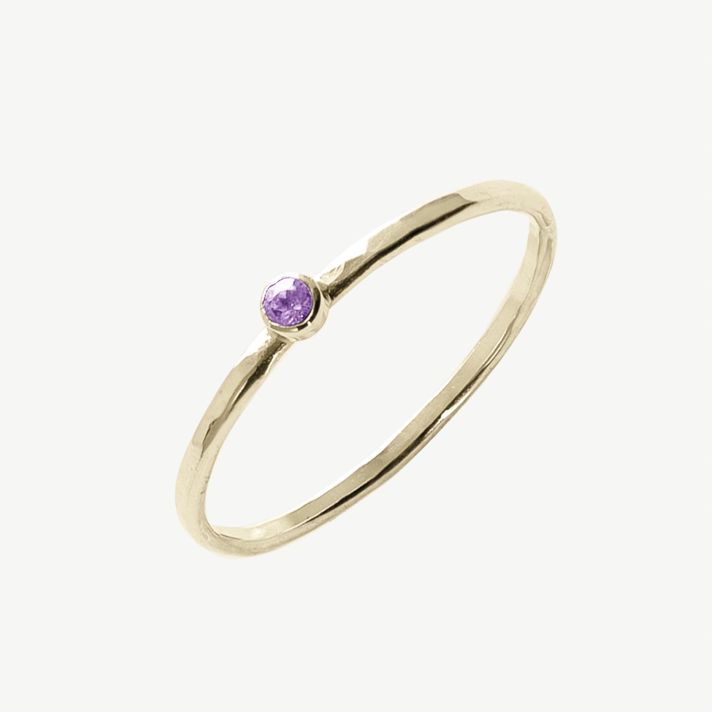 Round Amethyst Ring