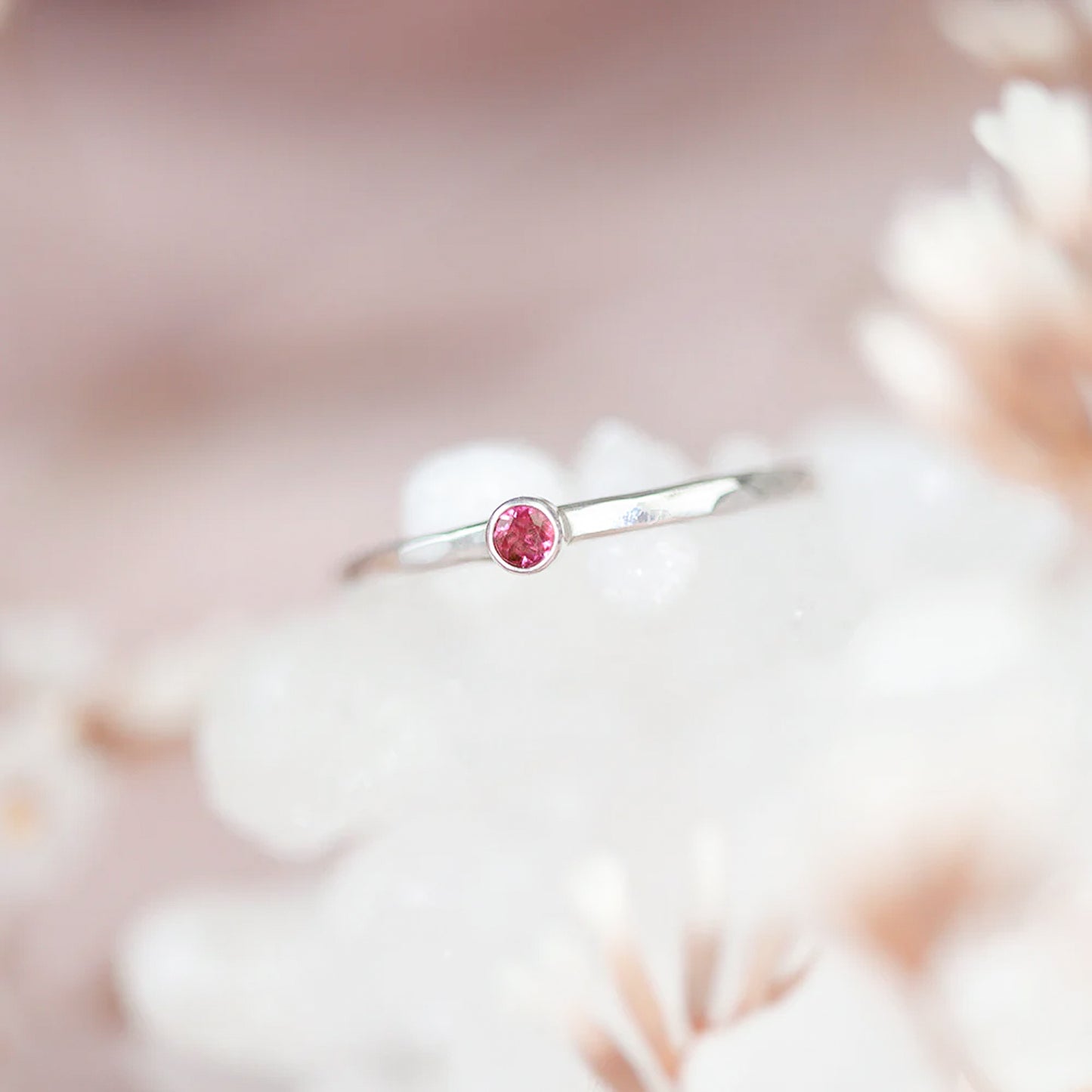 Round Garnet Ring