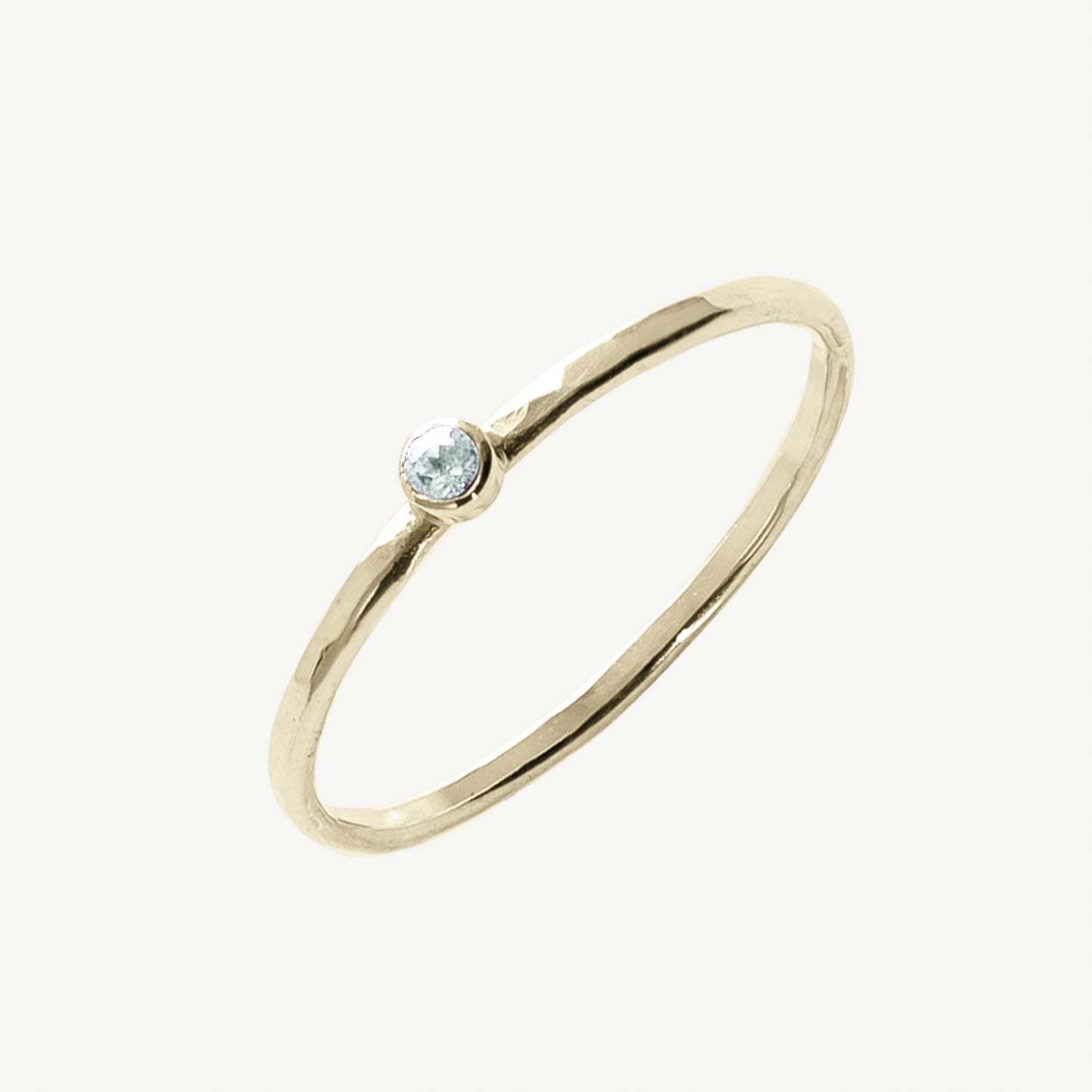 Round Moonstone Ring