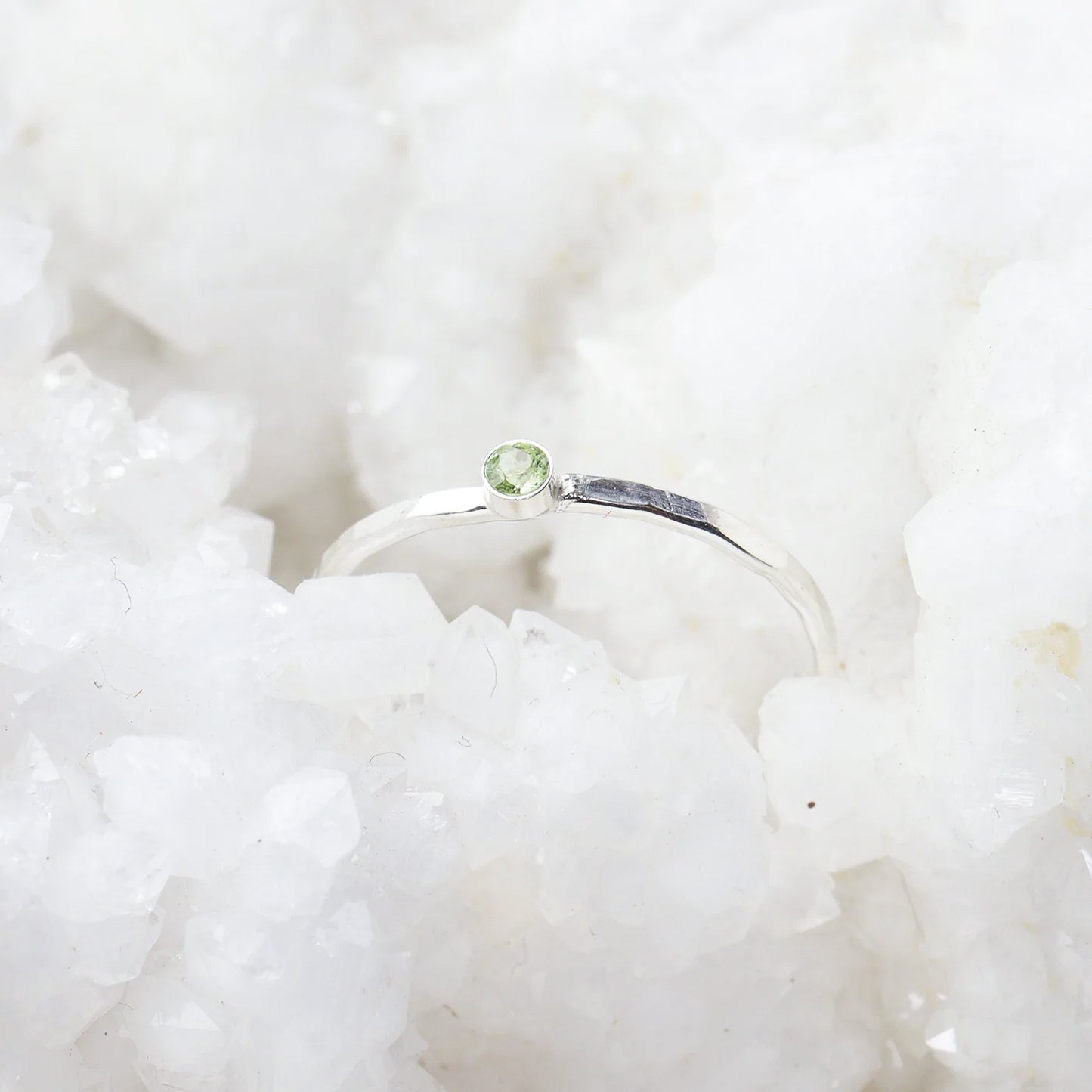Round Peridot Ring