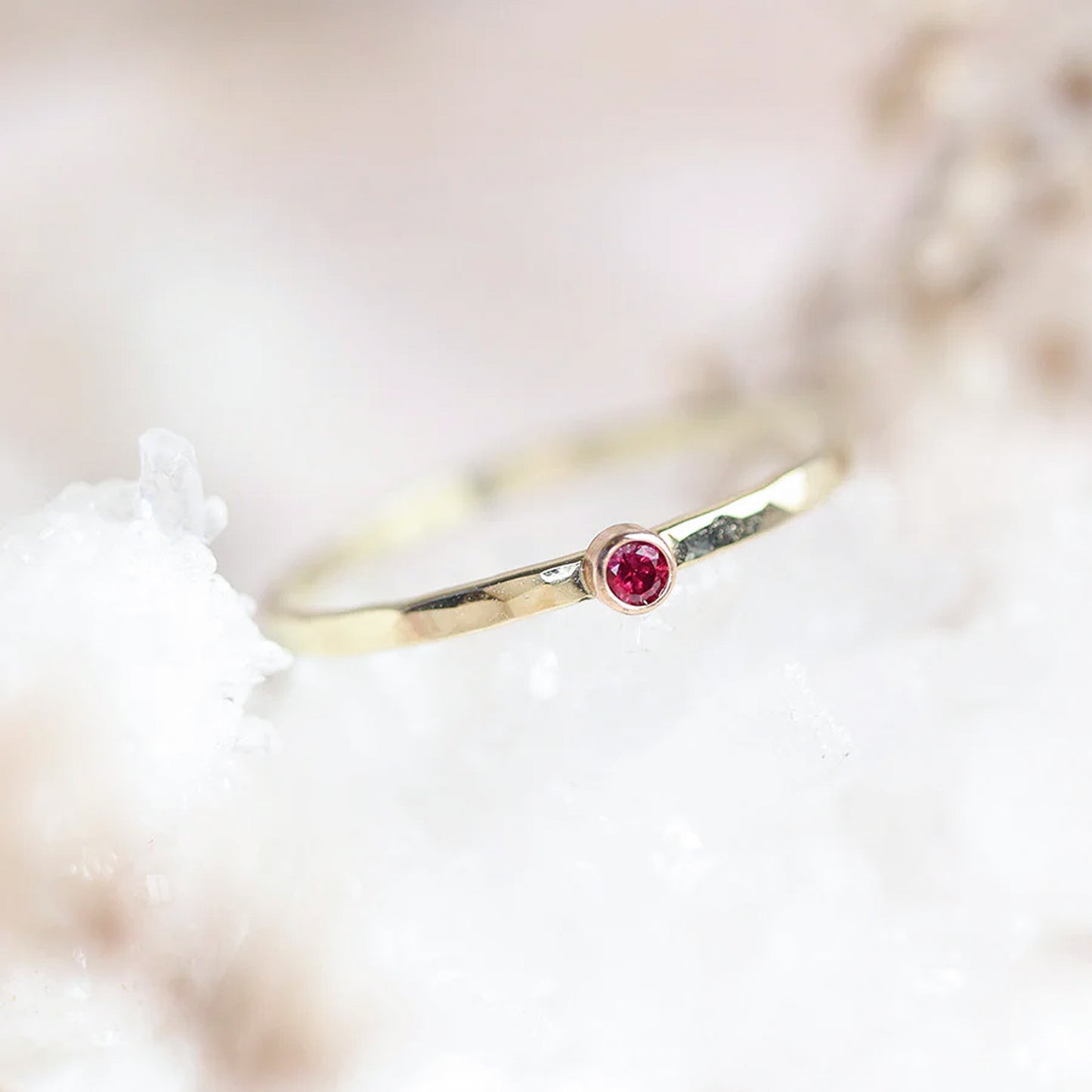Round Ruby Ring