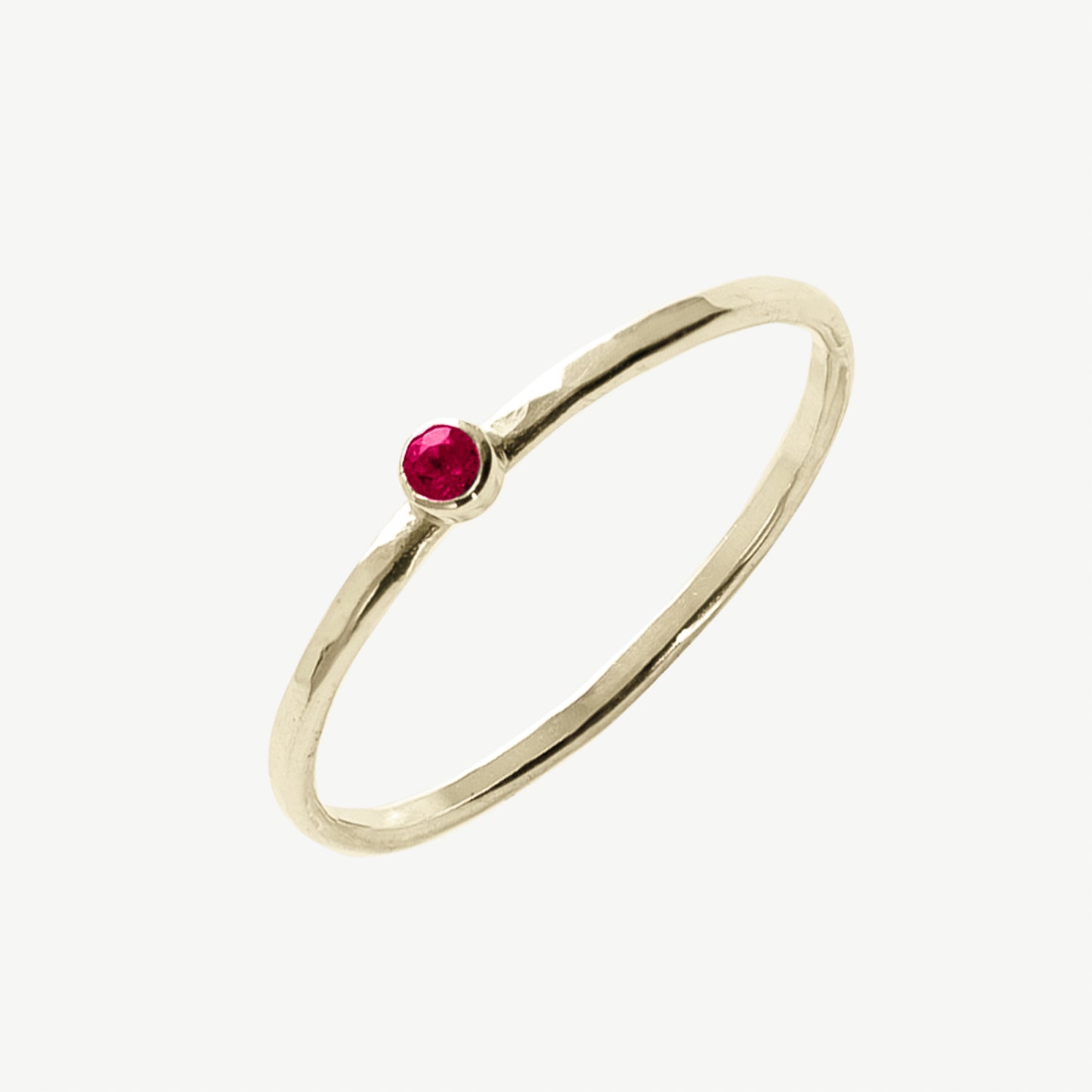 Round Ruby Ring