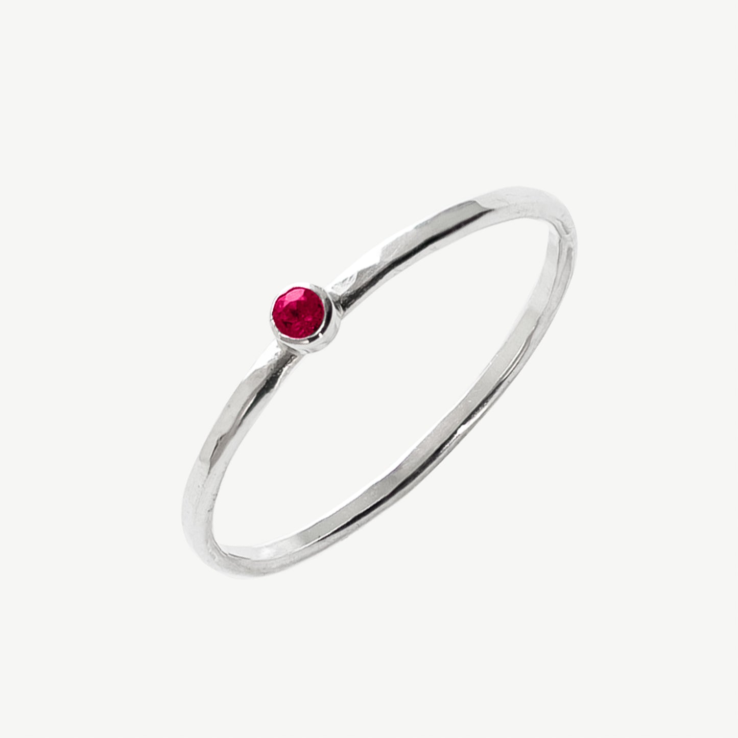 Round Ruby Ring