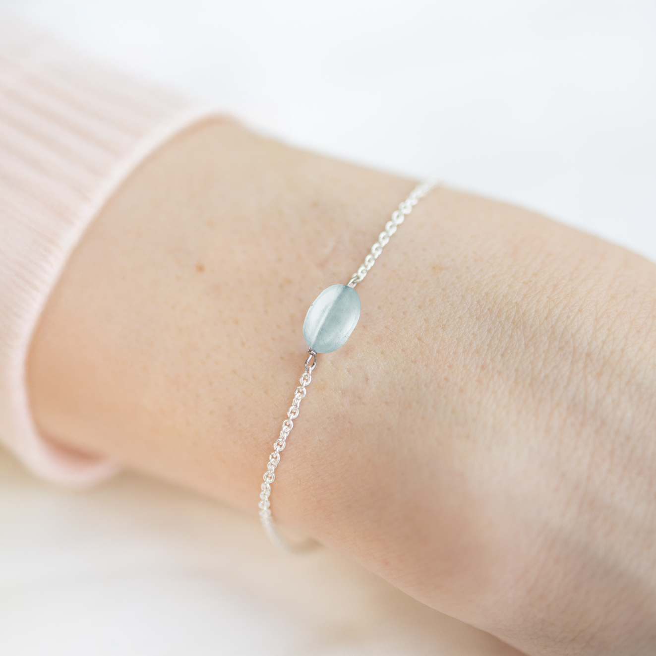 Oval Aquamarine Bracelet