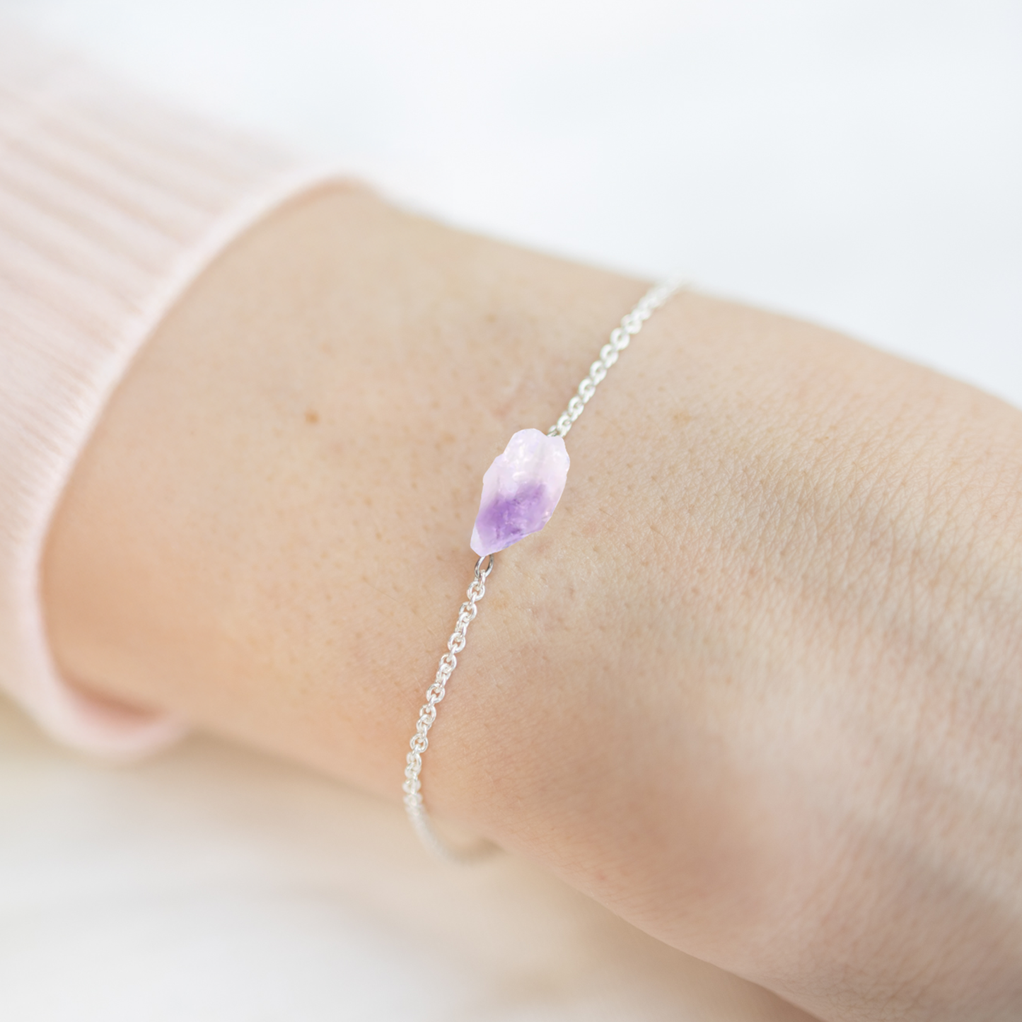 Raw Amethyst Bracelet