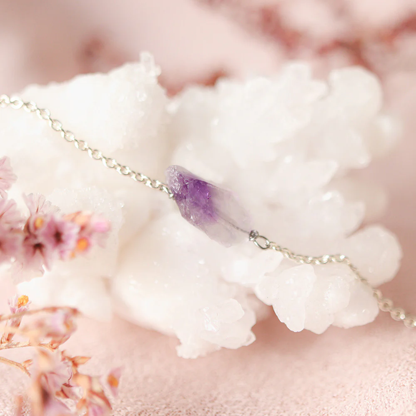 Raw Amethyst Bracelet