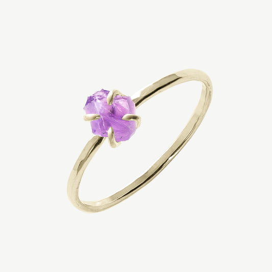 Raw Amethyst Ring