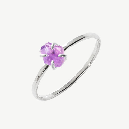 Raw Amethyst Ring