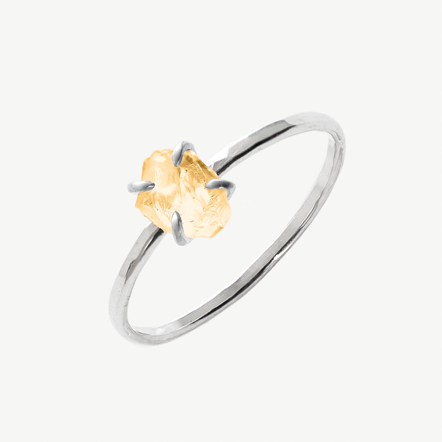 Raw Citrine Ring
