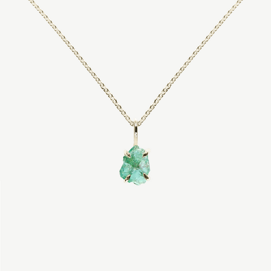 Raw Emerald Necklace