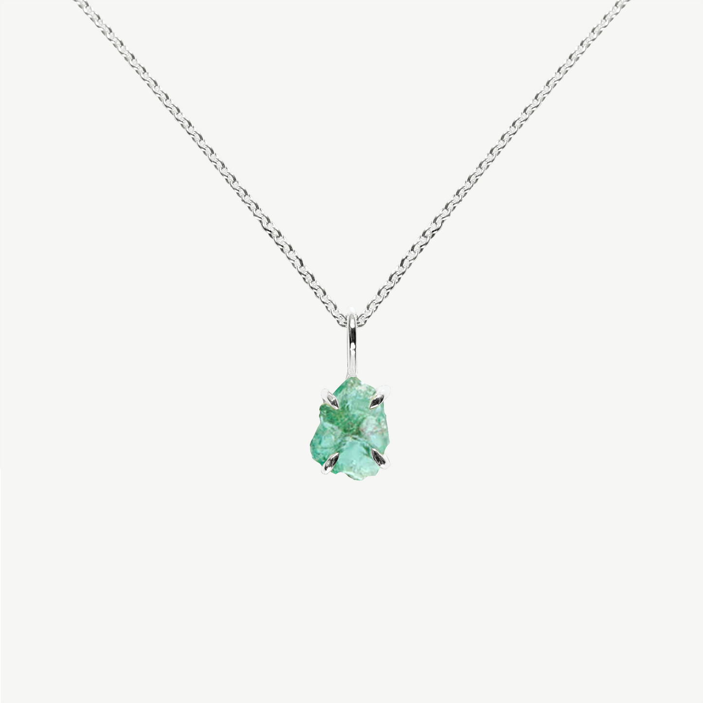 Raw Emerald Necklace