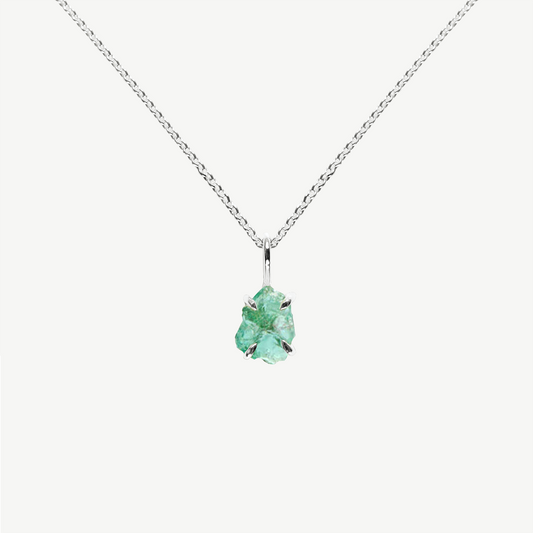 Raw Emerald Necklace