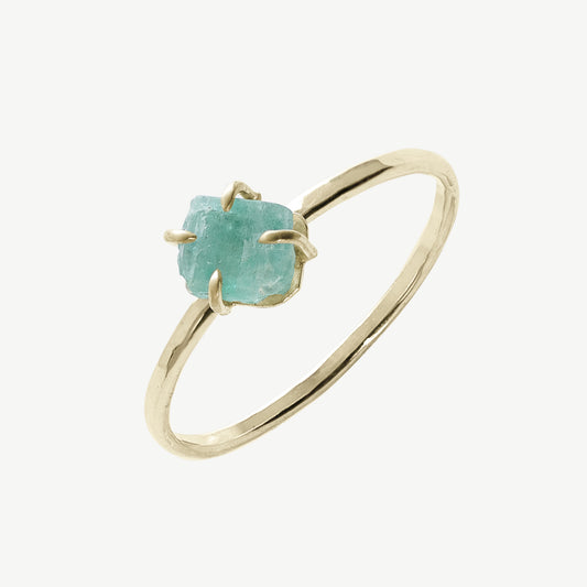 Raw Emerald Ring