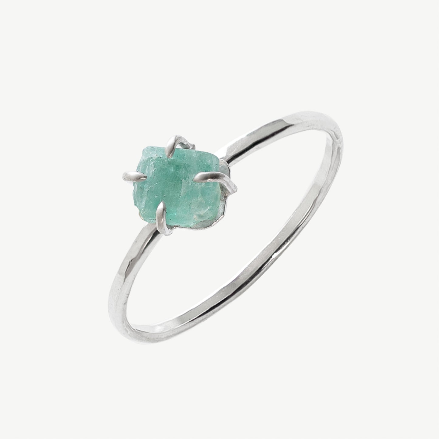 Raw Emerald Ring