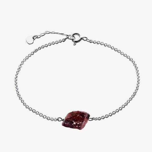 Raw Garnet Bracelet