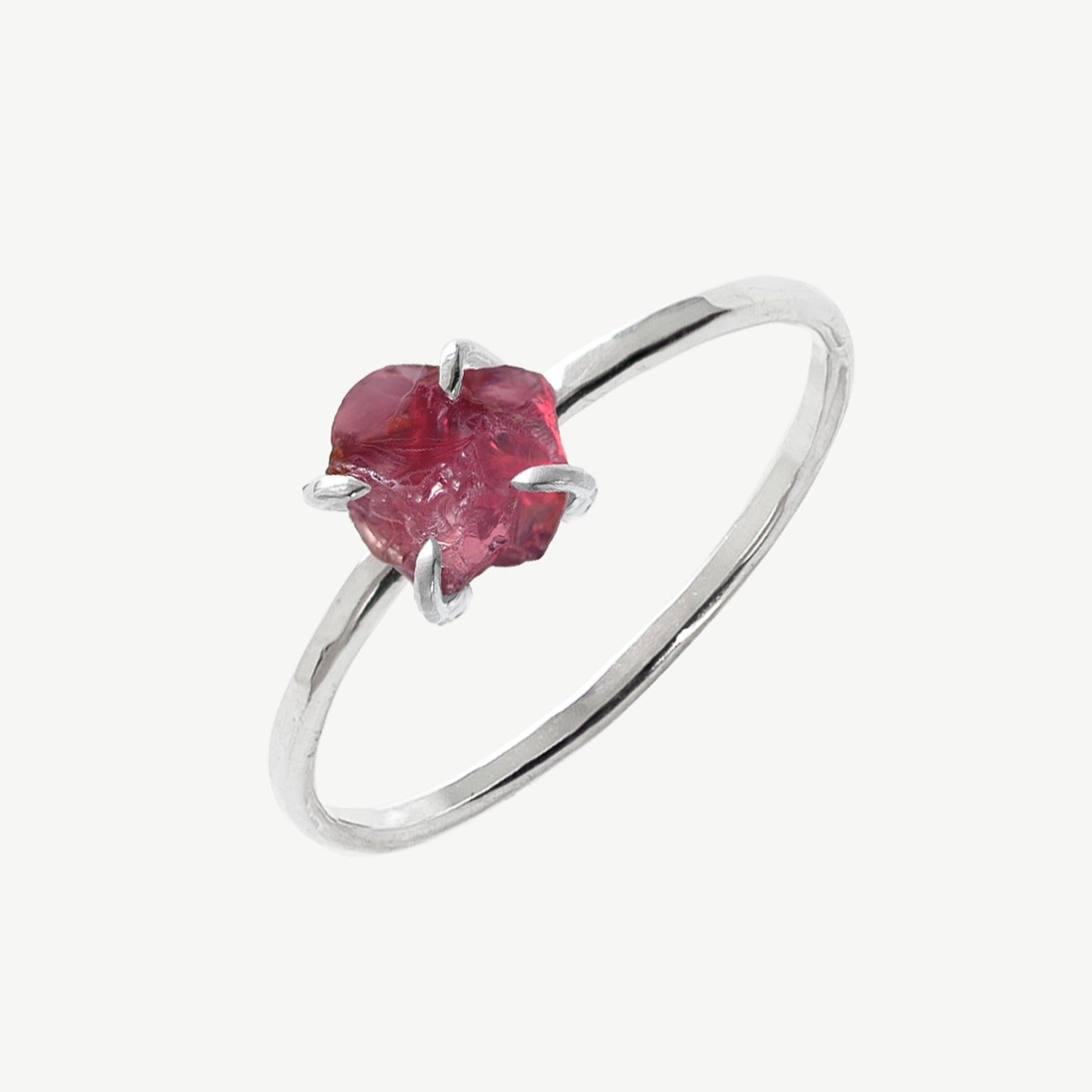 Raw Garnet Ring