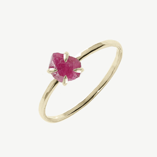 Raw Ruby Ring