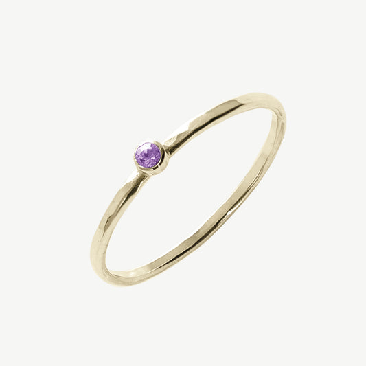 Round Amethyst Ring