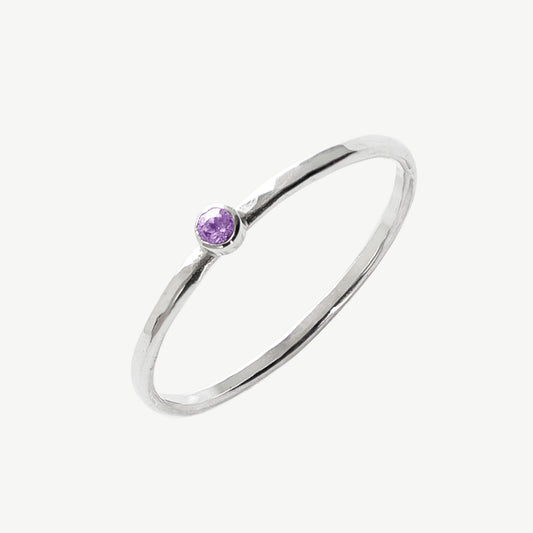 Round Amethyst Ring