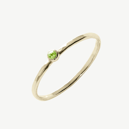 Round Peridot Ring