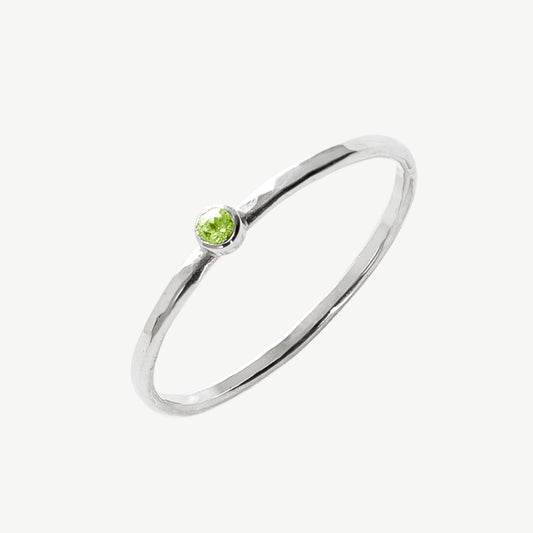Round Peridot Ring